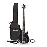 Gear4music Chicago Electric Bajo 4 String Full Size Black